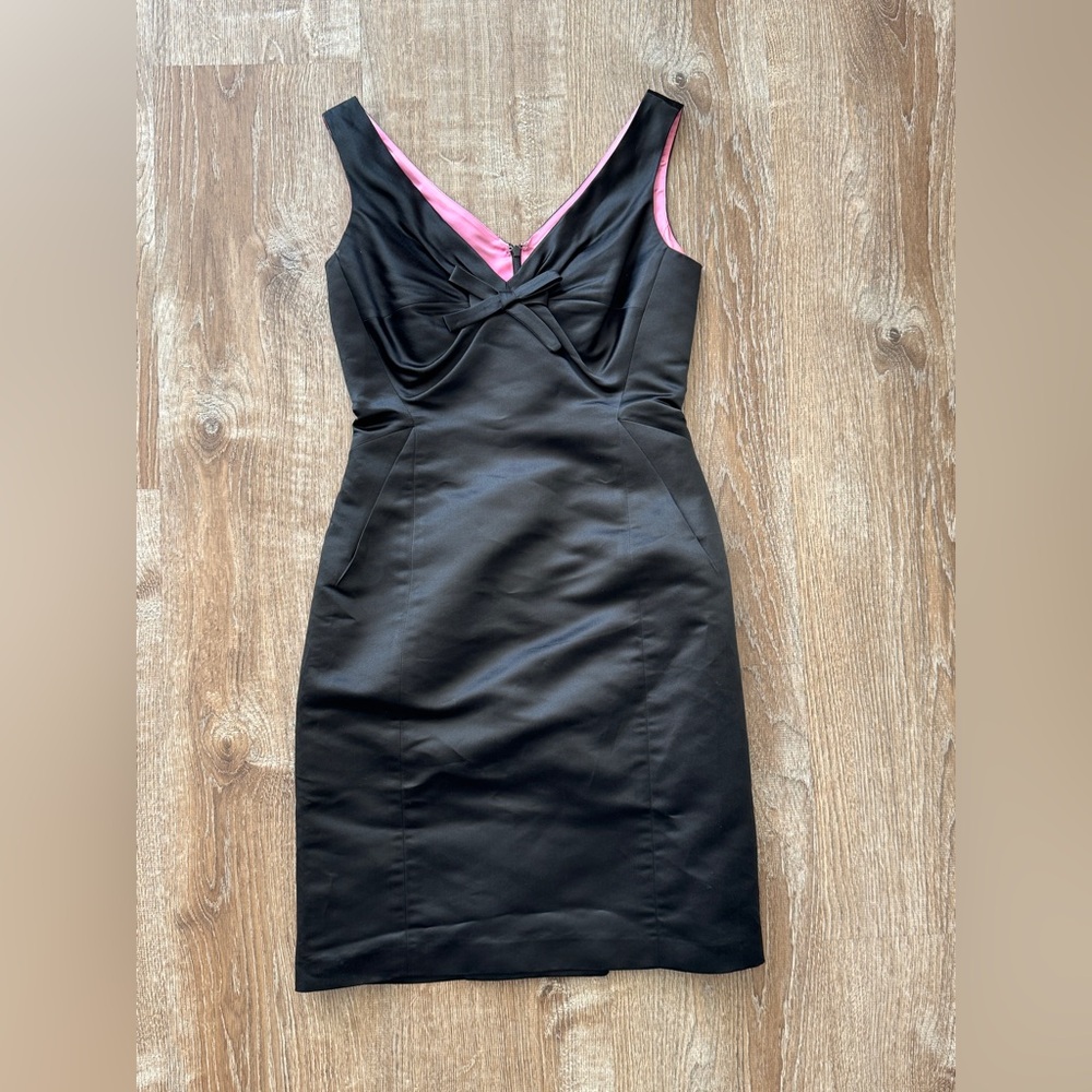 Milly Black Dress with Pink Lining
